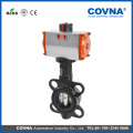 Cast iron flange type soft seal butterfly automatic control pneumatic valve